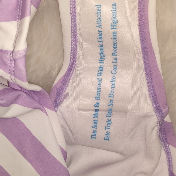 💦Sliming KONA SOL Purple Stripe One Piece Swimsuit💦 - Picture 14 of 15